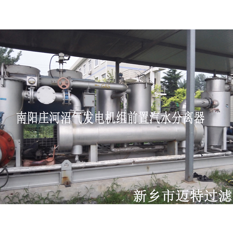 河南南阳垃圾沼气发电厂燃烧机前气体处理模块，